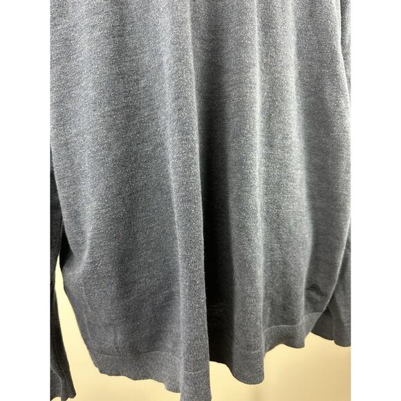 Tommy Bahama Island Fairway Half Zip Sweater Lightweight Sleeve Pocket Blue XXL - Picture 12 of 14